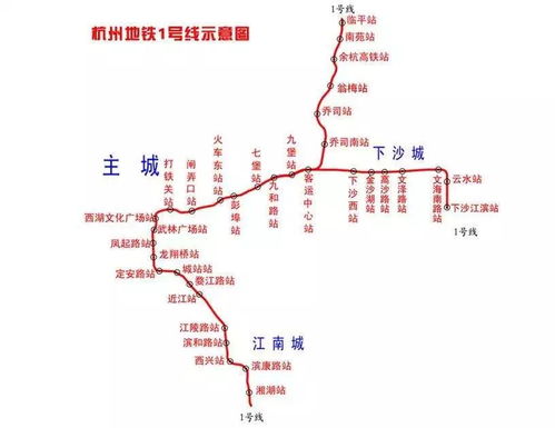 杭州地铁1号线线路图解析与运营管理