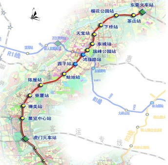 东莞地铁线路图与城市交通规划分析