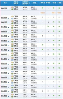 武汉至广州高铁票价及服务信息