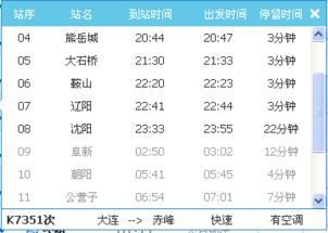 沈阳北站列车时刻表解析与出行指南