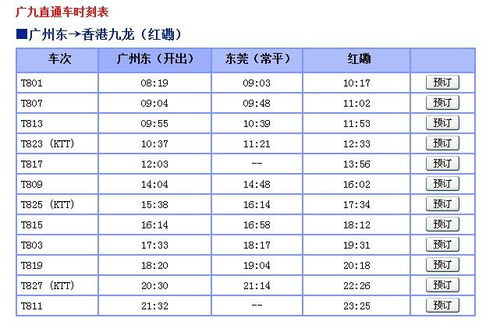 广州火车东站时刻表解析及优化建议